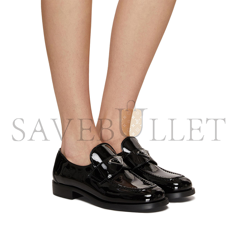 Pra*a patent leather loafers